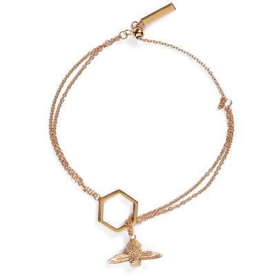 Olivia Burton Honeycomb Bee Chain Bracelet