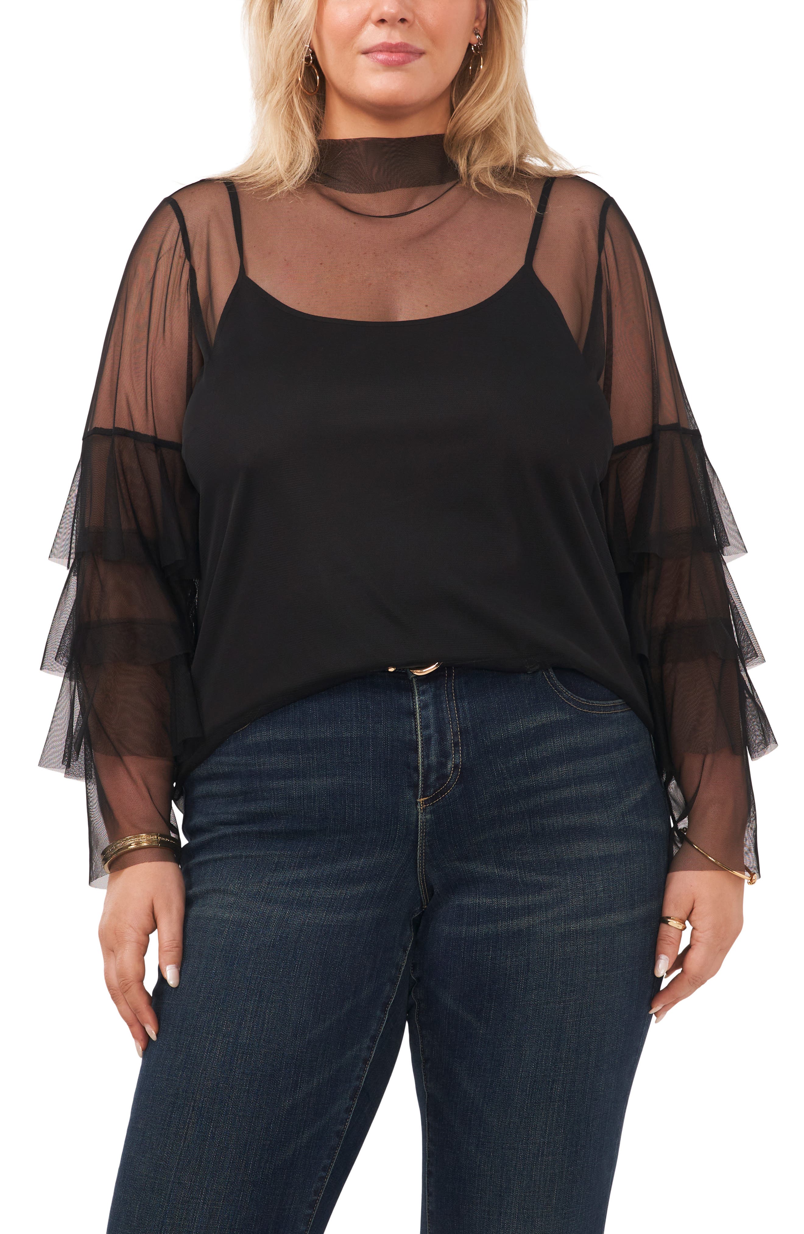 nordstrom plus size formal tops