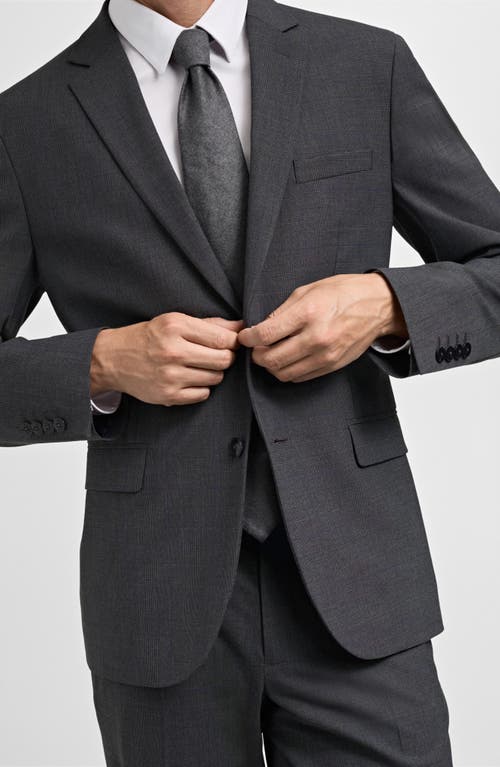 Mango Superslim Fit Stretch Sport Coat In Medium Heather Grey