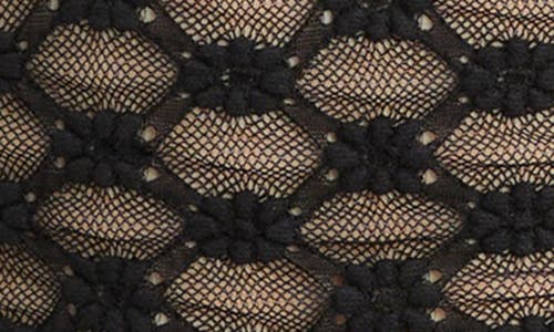 Bardot Adoni Embroidered Sheer Mesh Crop Top In Black
