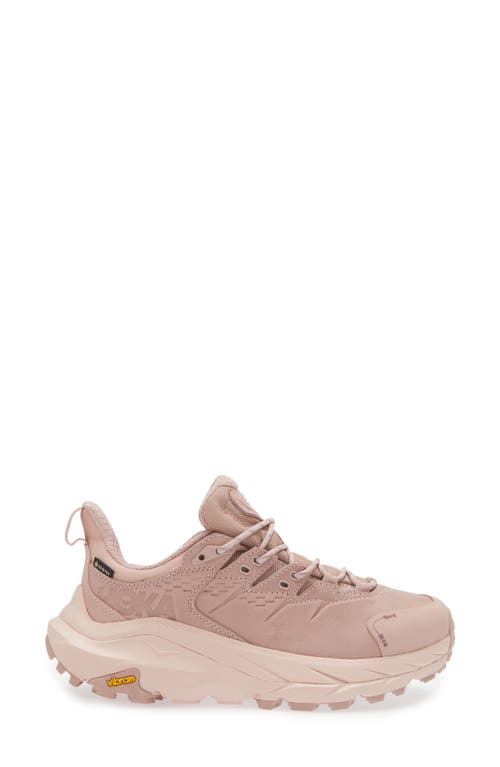 Hoka Gender Inclusive Kaha 2 Low Gtx Waterproof Hiking Shoe In Pale Mauve/peach Whip