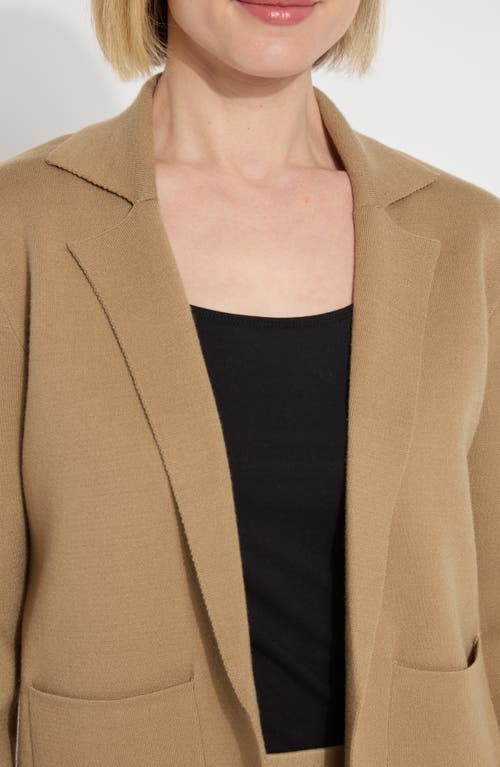 Shop Lyssé Goldie Knit Blazer In Nutshell