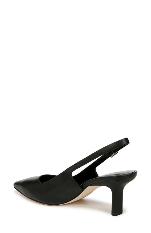 Vince Devi Smooth Leather Slingback Pumps In Black