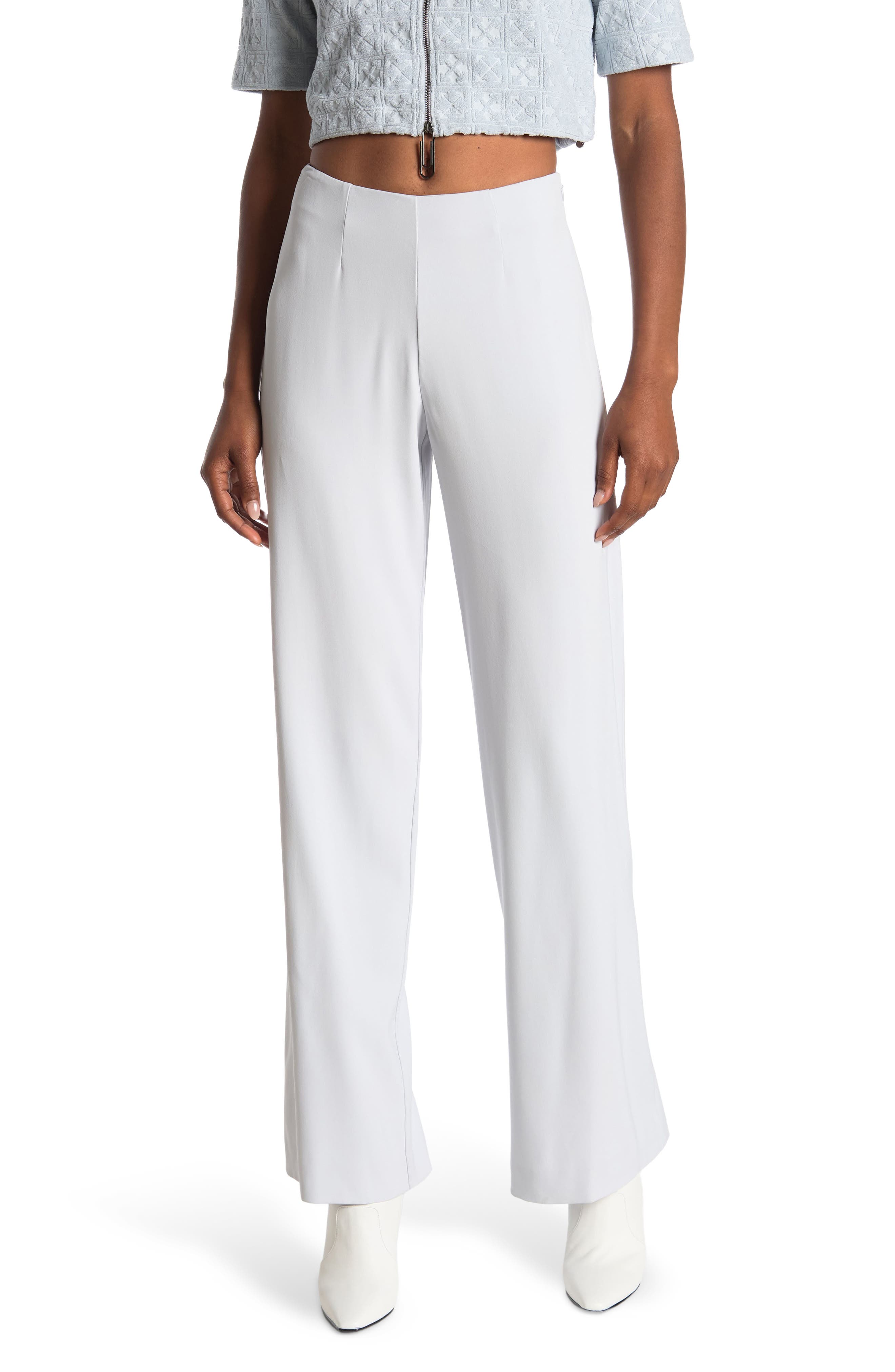 off white wide leg pants