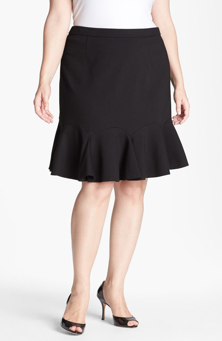 Vince Camuto Fluted Miniskirt (Plus Size) | Nordstrom