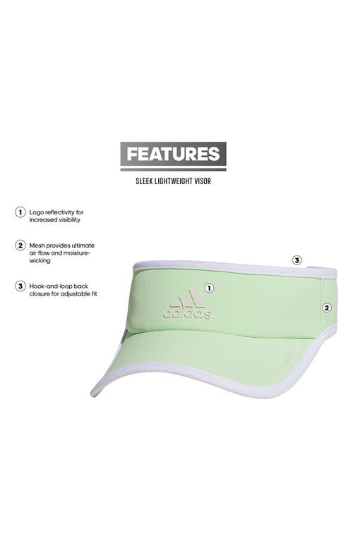 Shop Adidas Originals Adidas Superlite 2 Visor In Semi Green Spark/white