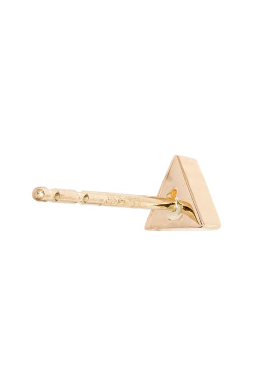 Anzie Cleo Triangle Stud Earrings In Yellow Gold