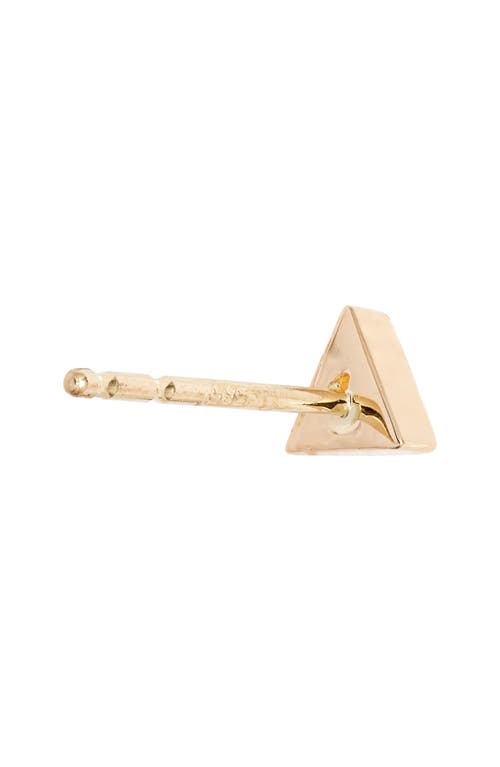 Shop Anzie Cleo Triangle Stud Earrings In Yellow Gold