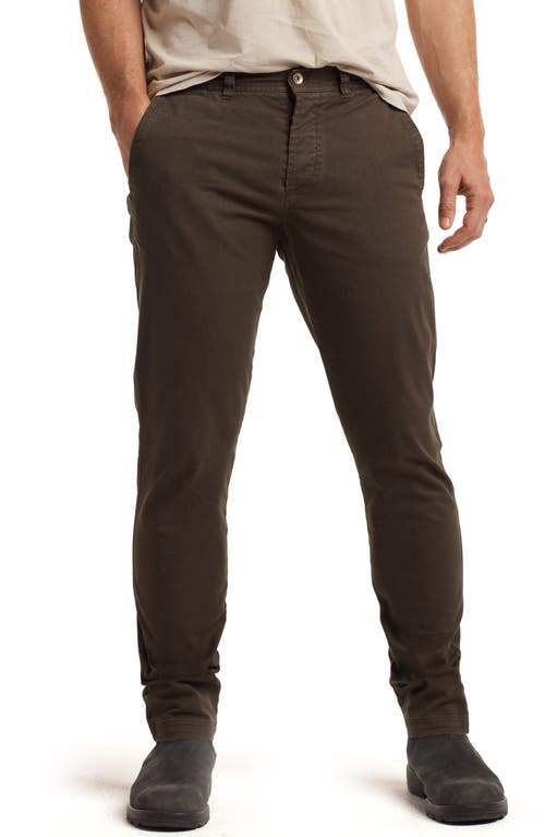 Raleigh Stretch Cotton Chino Pants in Olive