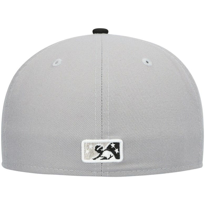 New Era Grey Lansing Lugnuts Authentic Collection Road 59fifty Fitted ...