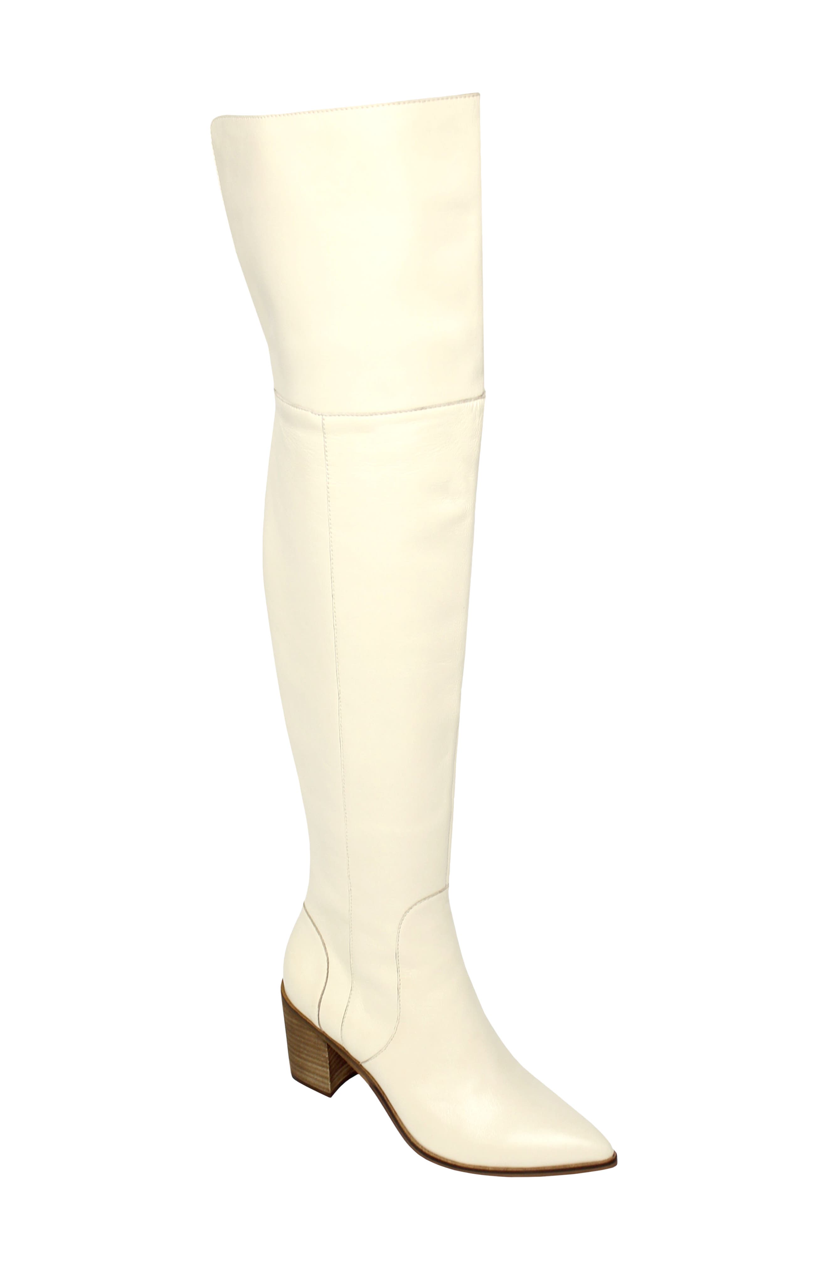 ivory tall boots