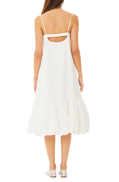 Find Me Now Cloud Bubble Hem Cotton Poplin Sundress In Cloud
