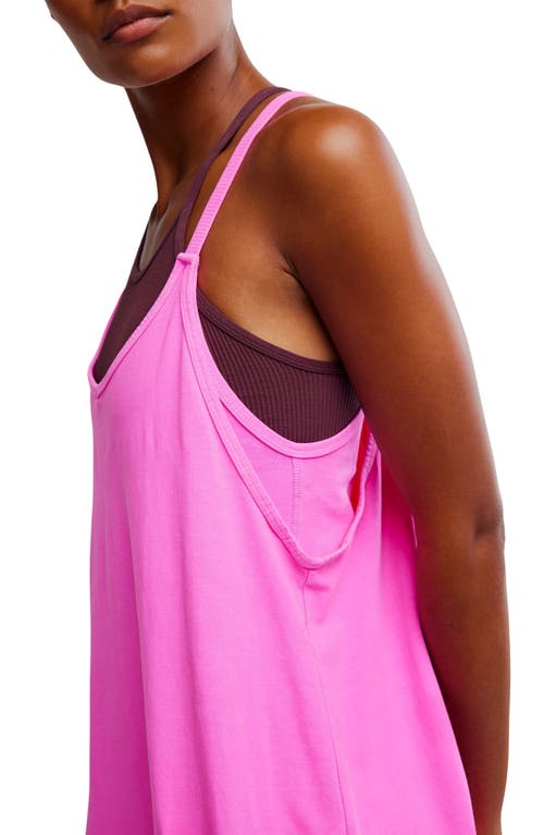 Shop Free People Fp Movement Hot Shot Mini Sport Dress In Hot Pink