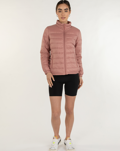 Shop Rebody Active Urbaneer Down Jacket In Pink Satin