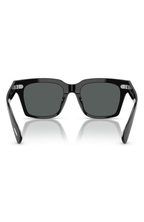Oliver Peoples 52mm Polarized Pillow Sunglasses In Black