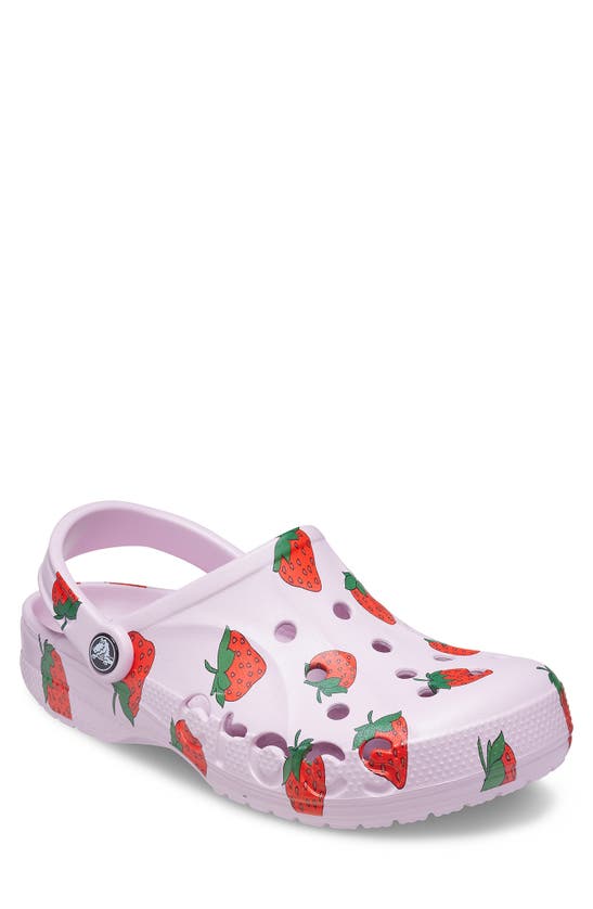 Crocs Baya Seasonal Printed Clog In Ballerina Pink