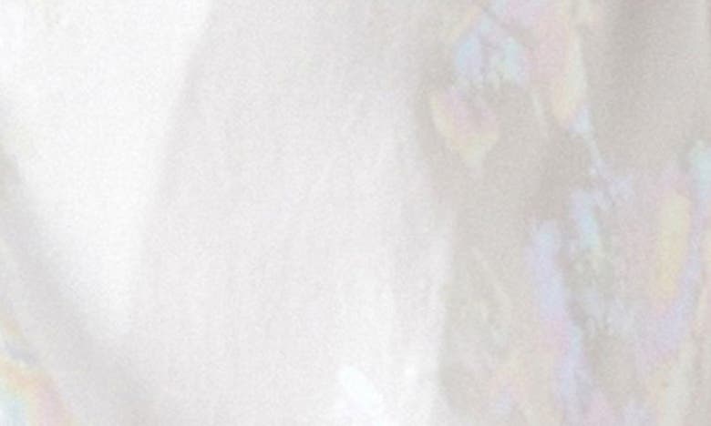 Endless Rose Foil Print Collar Shirt In White