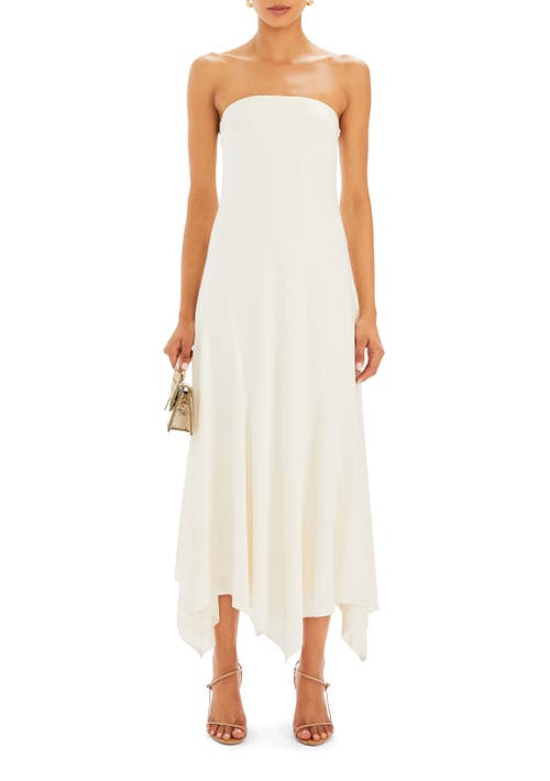 Shop Ser.o.ya Lucia Maxi Dress In Porcelain