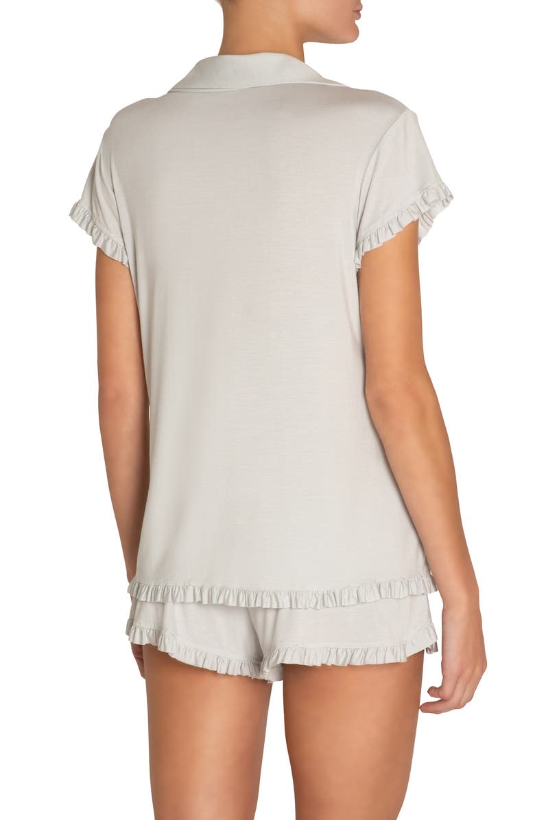Eberjey Ruthie Ruffle Jersey Knit Short Pajamas, Alternate, color,