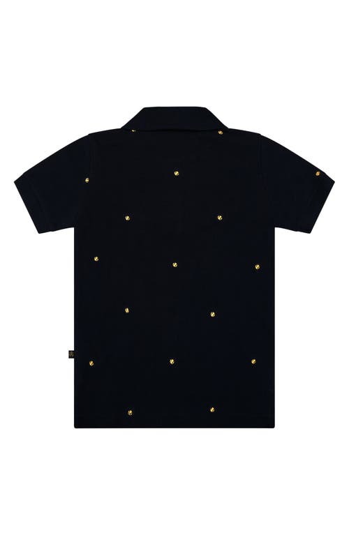 Shop Brooks Brothers Kids' Embroidered Tennis Ball Piqué Polo In Navy