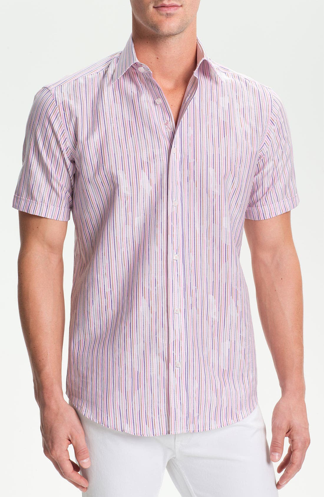Bugatchi Shaped Fit Sport Shirt Nordstrom