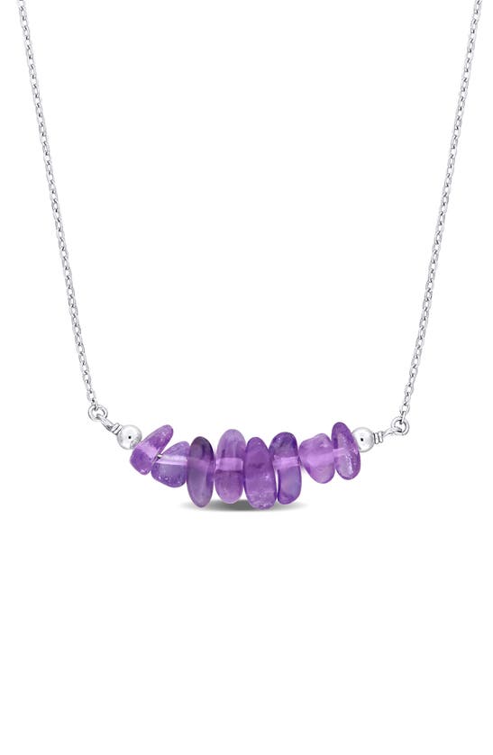 Shop Delmar Beaded Necklace In Purple