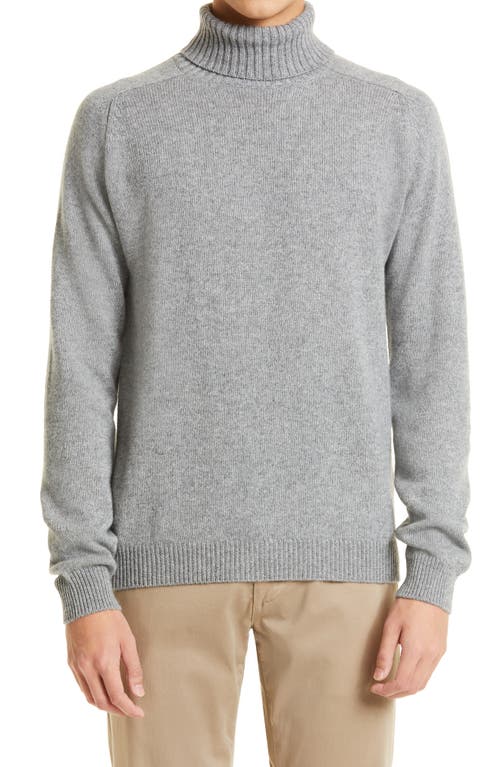 Boglioli Men's Cashmere Turtleneck Sweater in Grey