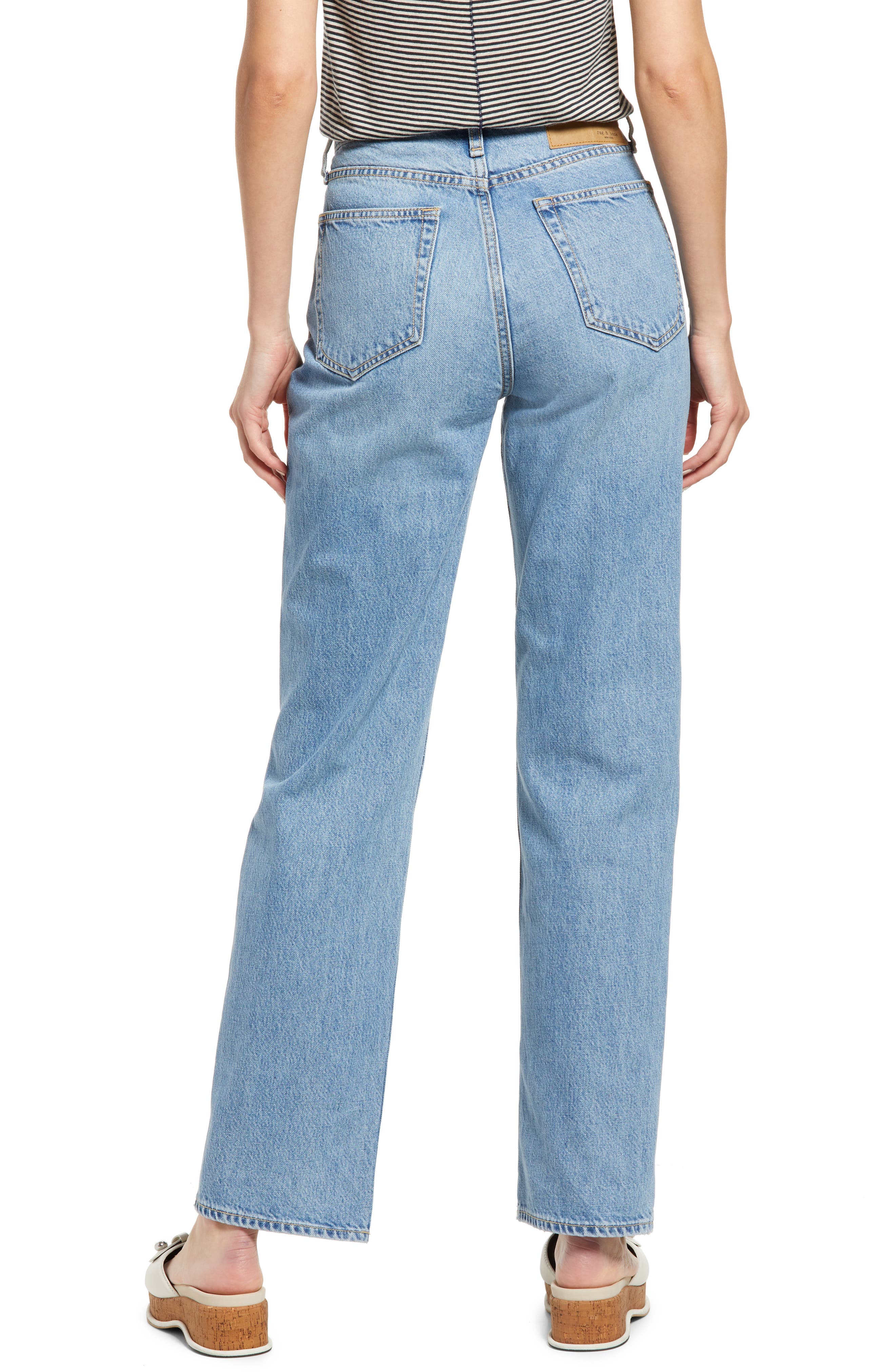 Alex Nonstretch High Waist Straight Leg Jeans