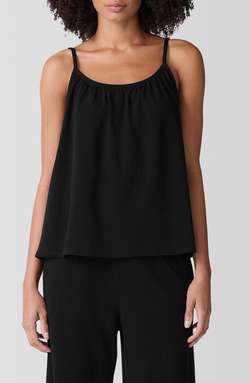 Shop Eileen Fisher Sleep Organic Cotton Camisole In Black