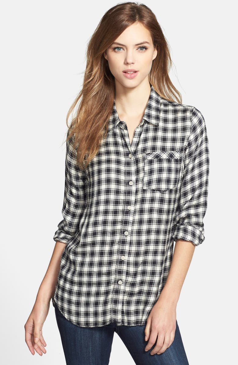 Lucky Brand Plaid Flannel Boyfriend Shirt | Nordstrom