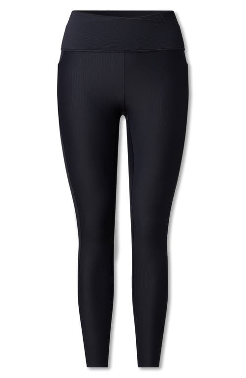 Shop Rhone Ripple Pocket Ankle Leggings In Black