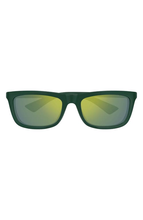 Shop Bottega Veneta 58mm Square Sunglasses In Green