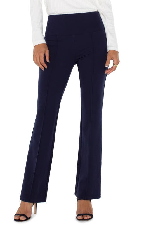 Shop Liverpool Pearl High Waist Flare Leggings In Cadet Blue