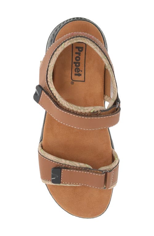 Shop Propét Travelactiv Aspire Sandal In Tan/summer Sand