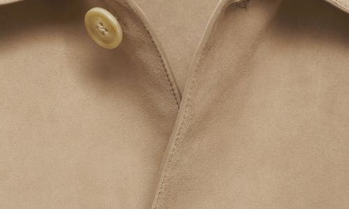 Mango Suede Jacket In Neutral