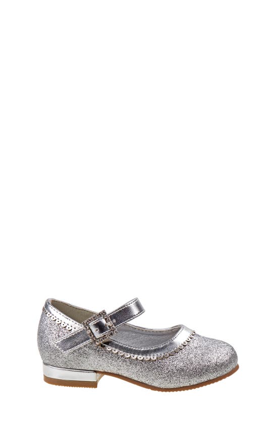 Shop Josmo Kids' Glitter Dress Shoe In Silver Glitter