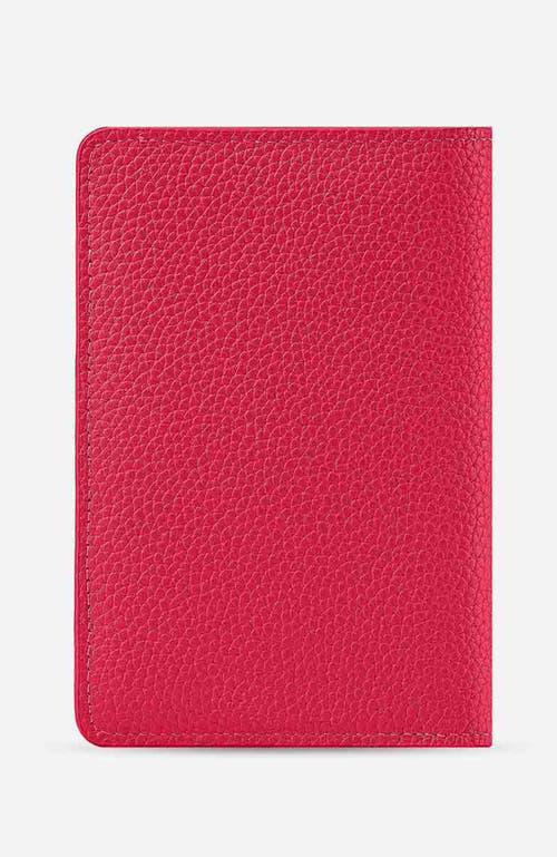 Shop Maison De Sabre Maison De Sabré Leather Passport Holder In Shibuya Fuchsia