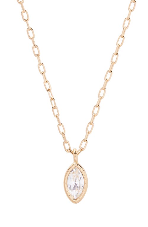 Brook and York Gracie Crystal Pendant Necklace in Gold