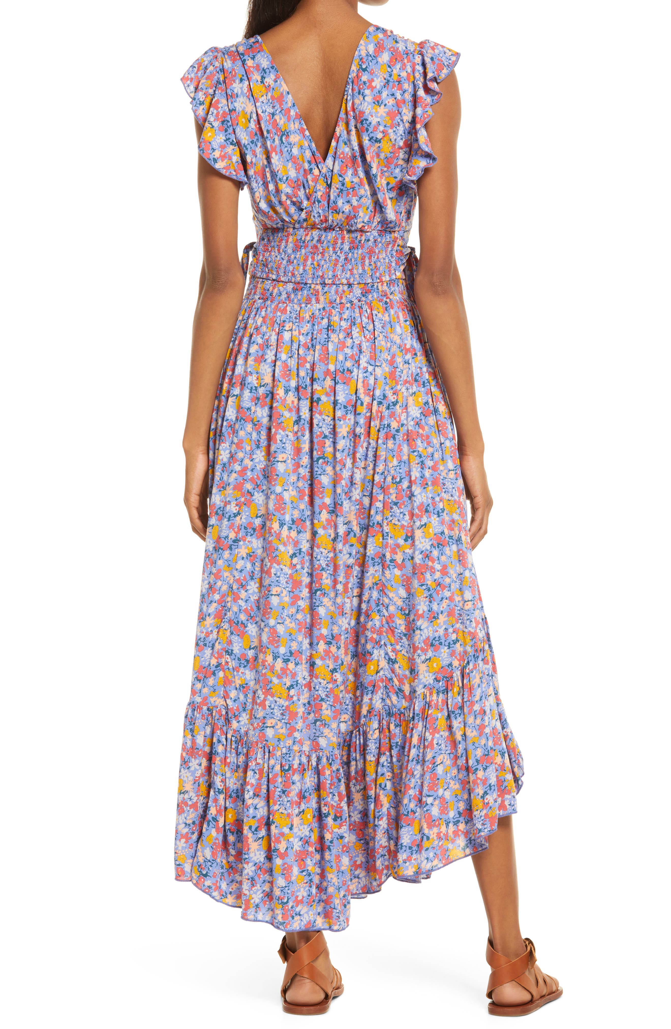 pretty daze floral crop top & midi skirt