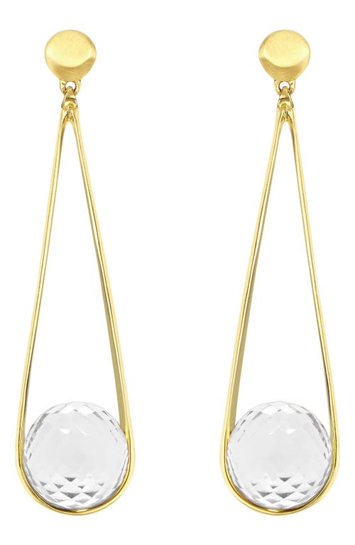 Dean Davidson Ipanema Drop Earrings in Crystal Quartz/Gold