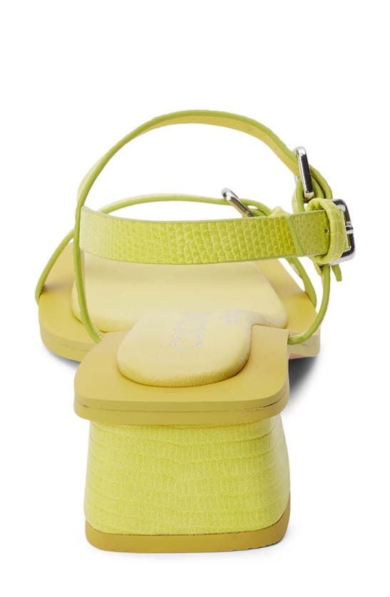 Shop Coconuts By Matisse Maya Slingback Sandal In Lime Lizard