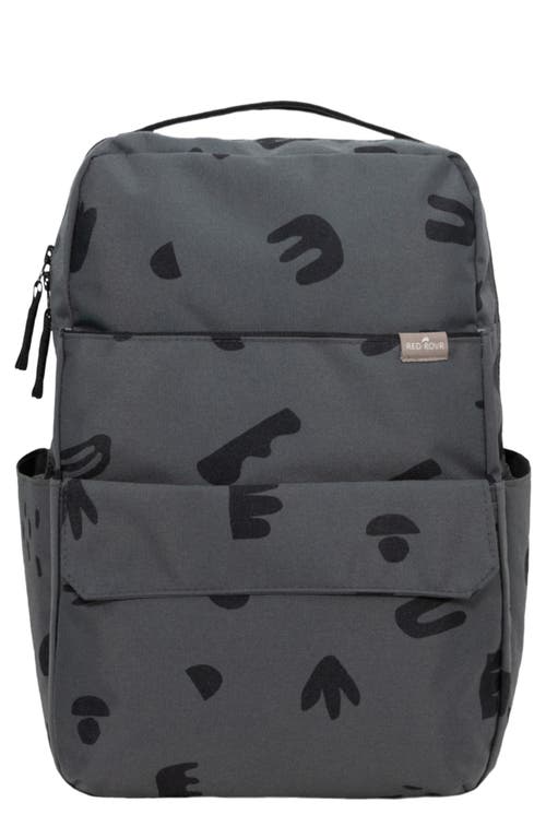 RED ROVR Roo Diaper Backpack in Charcoal Doodle at Nordstrom
