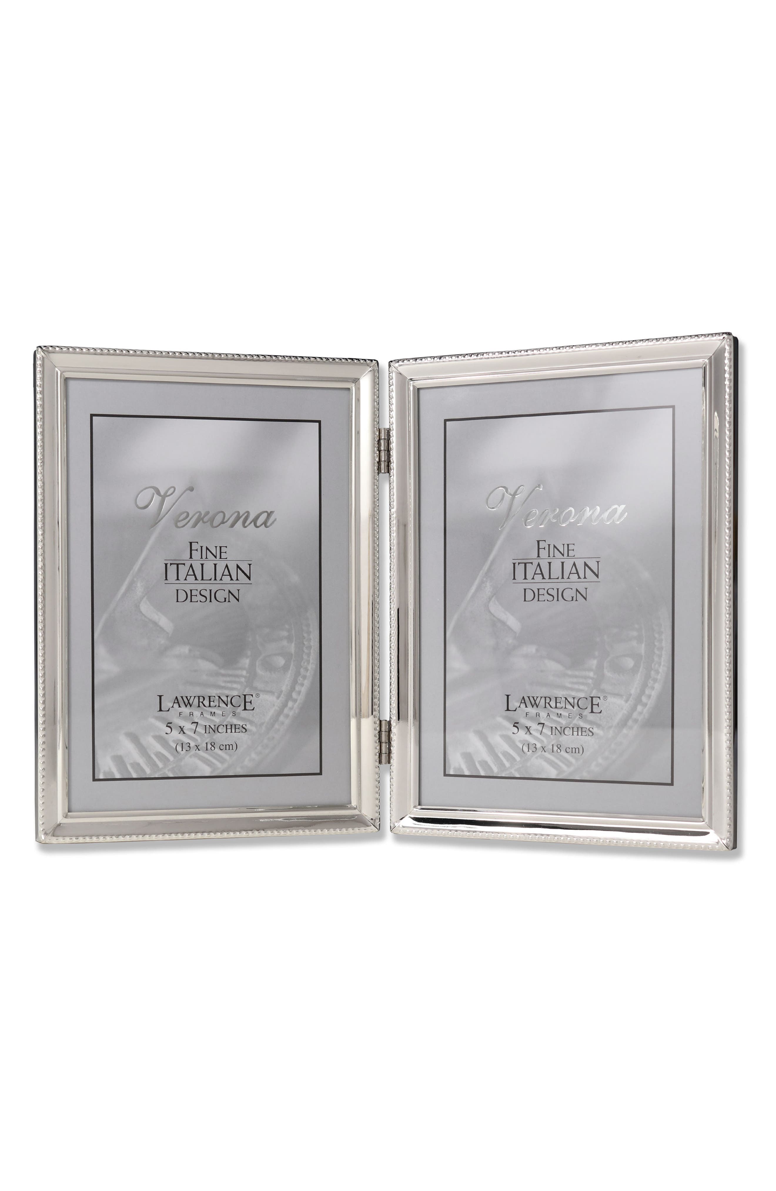Lawrence Frames Silver Beaded Double Picture Frame 5"x7" Nordstromrack
