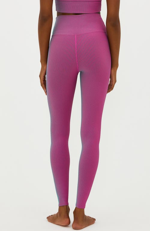 BEACH RIOT BEACH RIOT TAYLER RIB TWO-TONE LEGGINGS 