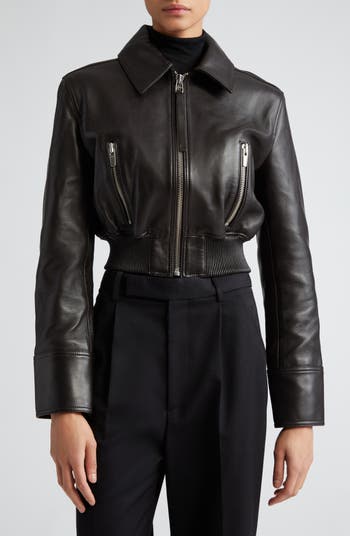 A.L.C. Harlow Crop Leather Jacket | Nordstrom