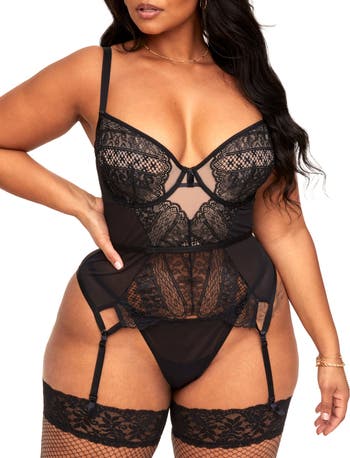 Adore Claire Bustier W-leg Bands & Open G-string Pink O-s main image 1