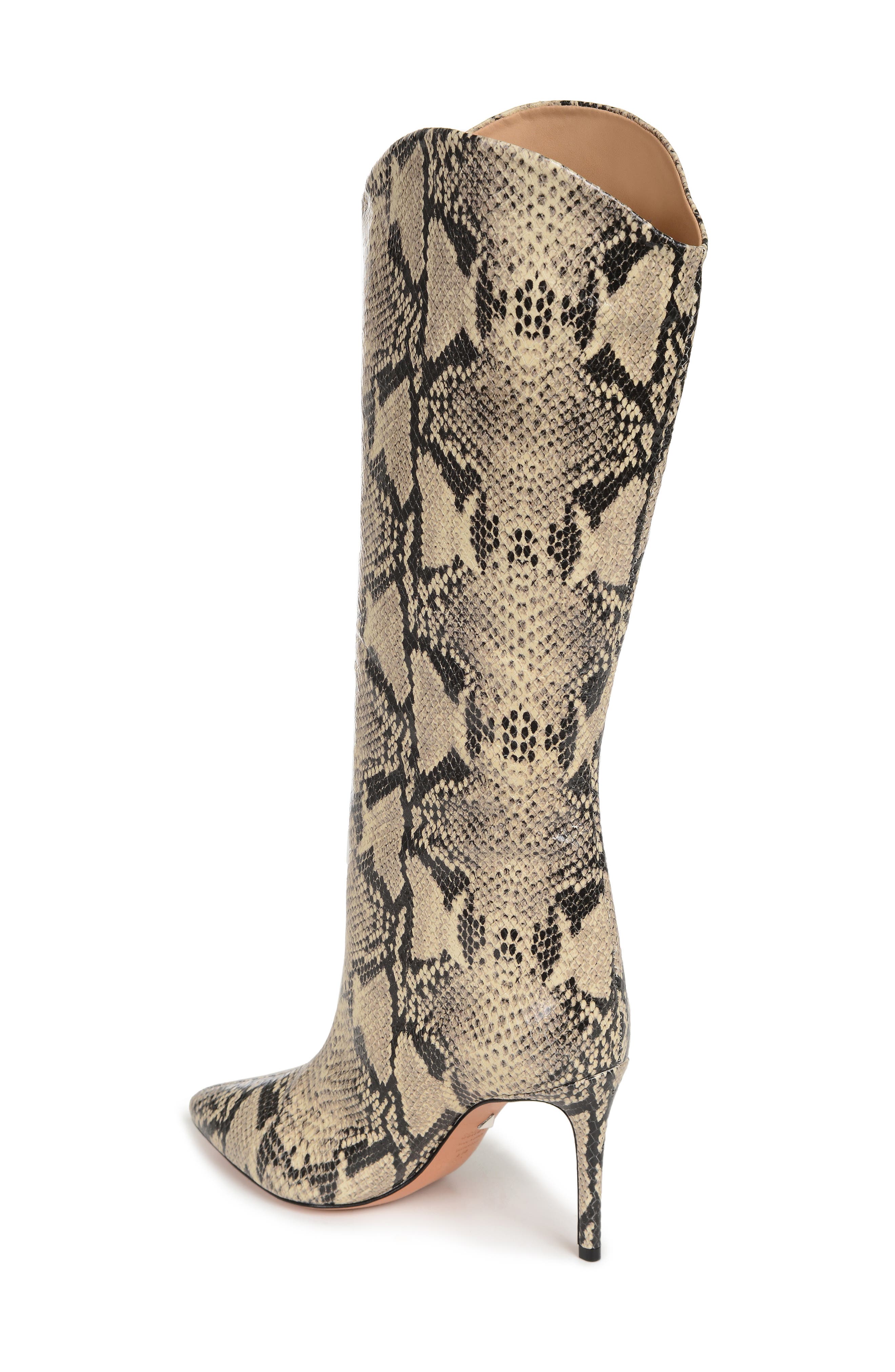 the bay snakeskin boots