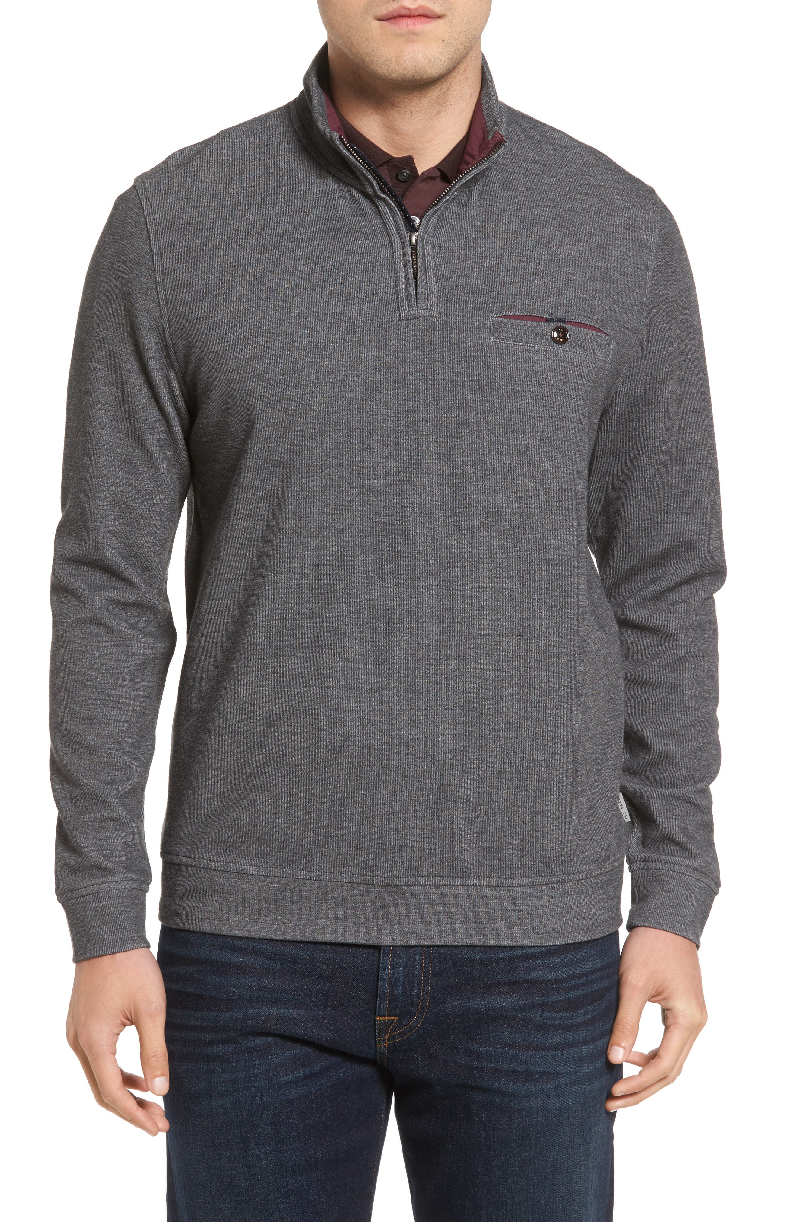 ted baker quarter zip sweater