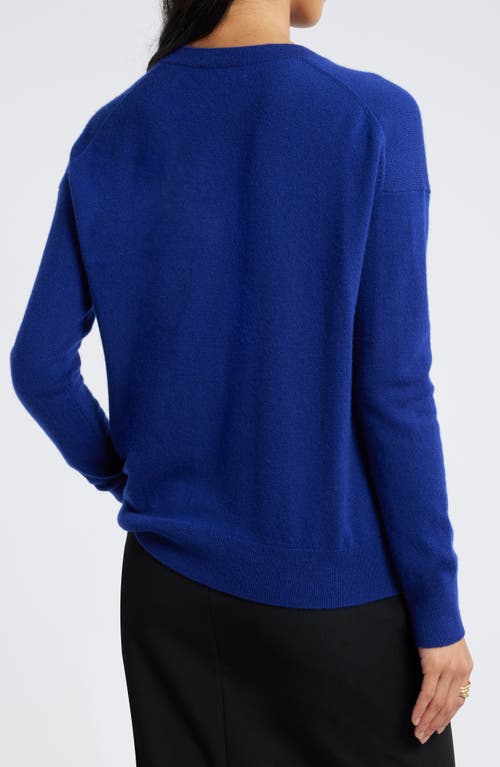 Shop Nordstrom V-neck Cashmere Sweater In Blue Beacon