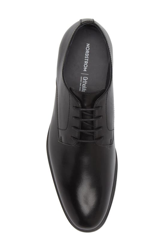 Shop Nordstrom Emmett Plain Toe Derby In Black